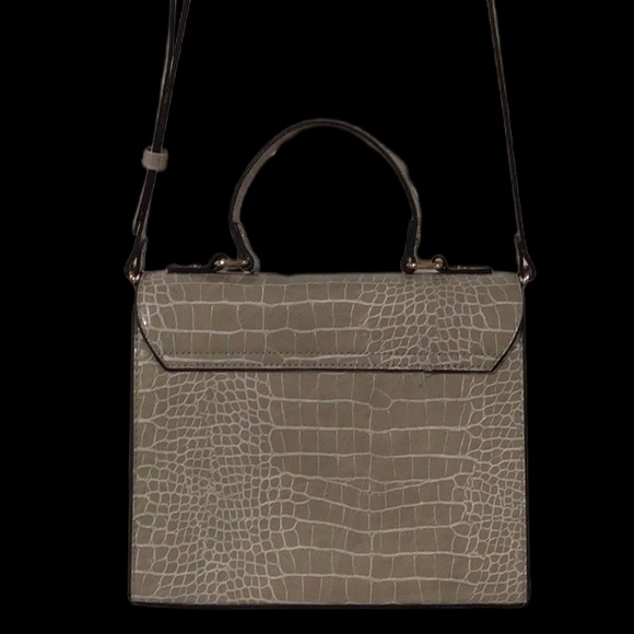 Dune London Faux Leather Animal Embossed Handbag, Shoulder Bag, Crossbody, Tan - Picture 5 of 12